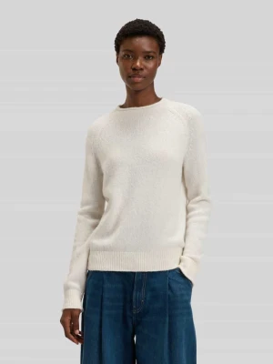Sweter o kroju regular fit z dzianiny z mieszanki wełny z dodatkiem wełny z alpaki model ‘C_FESPERANASY’ Boss Orange