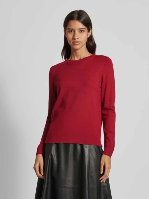 Sweter o kroju regular fit z dzianiny z mieszanki wiskozy z prążkowanymi wykończeniami s.Oliver RED LABEL