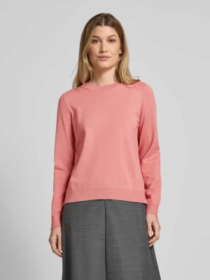 Sweter o kroju regular fit z dzianiny z mieszanki wiskozy z prążkowanymi wykończeniami s.Oliver RED LABEL