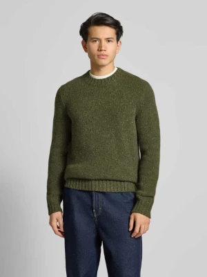 Sweter o kroju regular fit z dzianiny z mieszanki żywej wełny Marc O'Polo DENIM