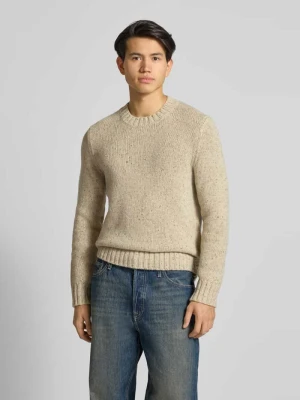 Sweter o kroju regular fit z dzianiny z mieszanki żywej wełny Marc O'Polo DENIM