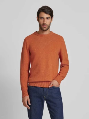 Sweter o kroju regular fit z dzianiny z włoskiej, cętkowanej przędzy tweedowej Marc O'Polo