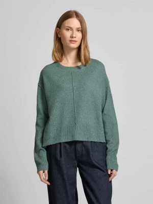 Sweter o kroju regular fit z dzianiny ze szwem na piersi model ‘ESTI’ Vero Moda