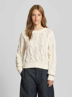 Sweter o kroju regular fit z efektem dzianiny model ‘Finn’ Noisy May