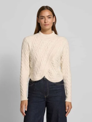 Sweter o kroju regular fit z imitacji dzianiny Apricot