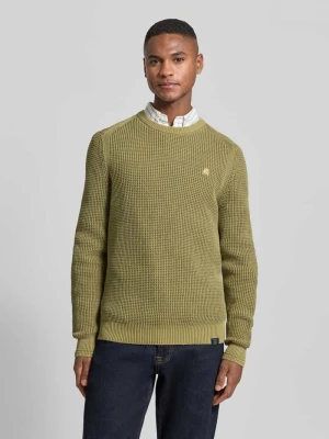 Sweter o kroju regular fit z imitacji dzianiny Lerros