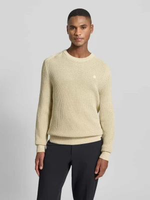 Sweter o kroju regular fit z imitacji dzianiny Lerros