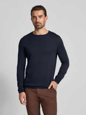 Sweter o kroju regular fit z imitacji dzianiny z czystej bawełny Christian Berg Men
