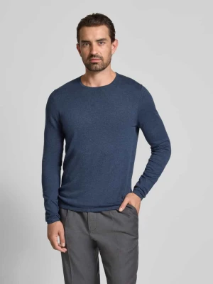 Sweter o kroju regular fit z imitacji dzianiny z czystej bawełny Christian Berg Men