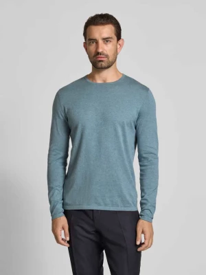 Sweter o kroju regular fit z imitacji dzianiny z czystej bawełny Christian Berg Men
