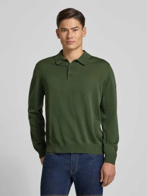 Sweter o kroju regular fit z imitacji dzianiny z żywej wełny maerz muenchen