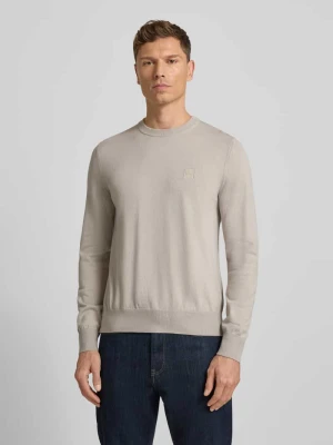 Sweter o kroju regular fit z mieszanki bawełny i kaszmiru model ‘KANOVANO’ Boss Orange