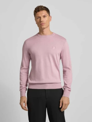 Sweter o kroju regular fit z mieszanki bawełny i kaszmiru model ‘KANOVANO’ Boss Orange