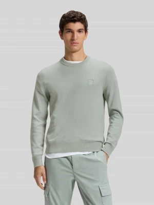 Sweter o kroju regular fit z mieszanki bawełny i kaszmiru model ‘KANOVANO’ Boss Orange