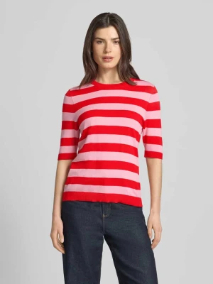 Sweter o kroju regular fit z mieszanki bawełny i modalu s.Oliver Różowy