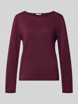 Sweter o kroju regular fit z mieszanki bawełny i wiskozy s.Oliver Bordowy