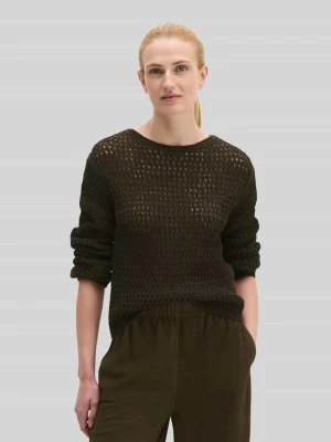 Sweter o kroju regular fit z mieszanki bawełny Marc O'Polo Średniobrązowy