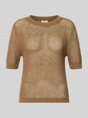 Sweter o kroju regular fit z mieszanki bawełny s.Oliver Średniobrązowy