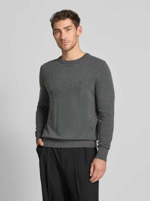 Sweter o kroju regular fit z mieszanki bawełny z dodatkiem żywej wełny Marc O'Polo