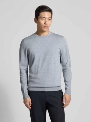 Sweter o kroju regular fit z mieszanki lyocellu z dodatkiem jedwabiu Profuomo