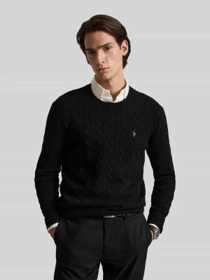 Sweter o kroju regular fit z mieszanki wełny i kaszmiru Polo Ralph Lauren Czarny