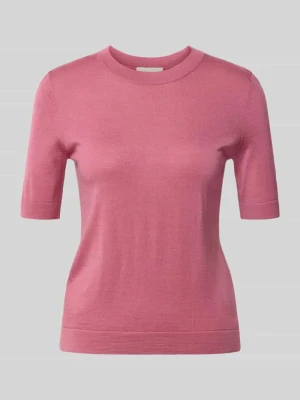 Sweter o kroju regular fit z mieszanki wełny, jedwabiu i kaszmiru model 'TAPIOCA' Weekend Max Mara Różowy