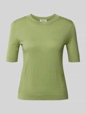 Sweter o kroju regular fit z mieszanki wełny, jedwabiu i kaszmiru model 'TAPIOCA' Weekend Max Mara Zielony