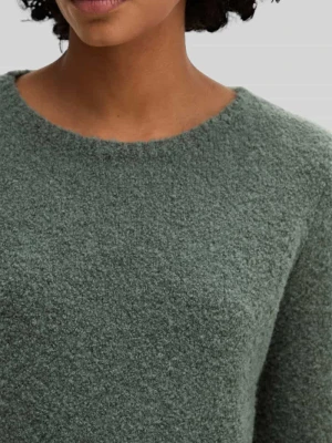 Sweter o kroju regular fit z mieszanki wełny żywej i wełny z alpaki Marc O'Polo Morski