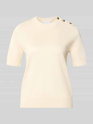 sweter o kroju regular fit z mieszanki wiskozy Jake*s Écru