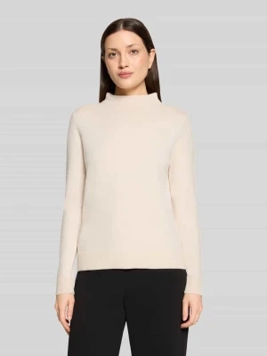 Sweter o kroju regular fit z mieszanki wiskozy model 'NOS AUGUST' Betty Barclay Piaskowy