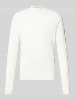 sweter o kroju regular fit z mieszanki wiskozy model 'San Marc-CV' Hugo Złamany biały