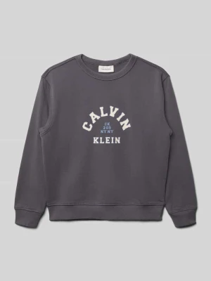 Sweter o kroju regular fit z nadrukiem z logo model ‘Varsity’ Calvin Klein Jeans