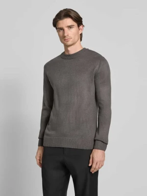 Sweter o kroju regular fit z prążkowanej dzianiny Tom Tailor Denim