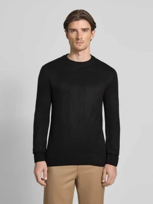 Sweter o kroju regular fit z prążkowanej dzianiny Tom Tailor Denim