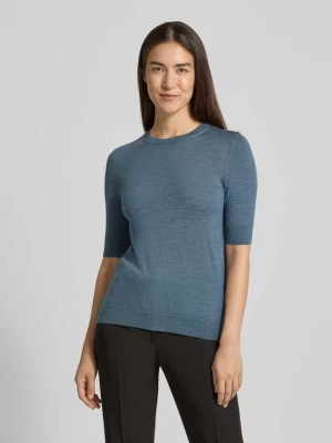 Sweter o kroju regular fit z rękawem o dł. 3/4 z czystej wełny merino model 'FARBELLA' Boss