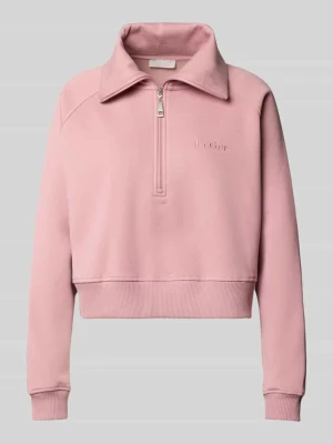 Sweter o kroju regular fit z zamkiem błyskawicznym model ‘Meret’ LeGer by Lena Gercke