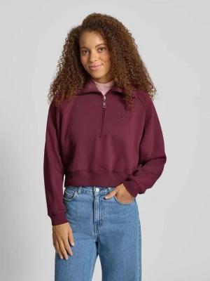 Sweter o kroju regular fit z zamkiem błyskawicznym model ‘Meret’ LeGer by Lena Gercke