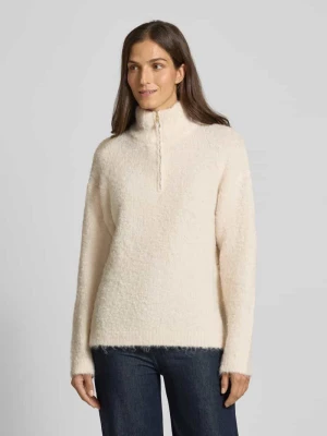 Sweter o kroju regular fit z zamkiem błyskawicznym model ‘Omanta’ b.Young