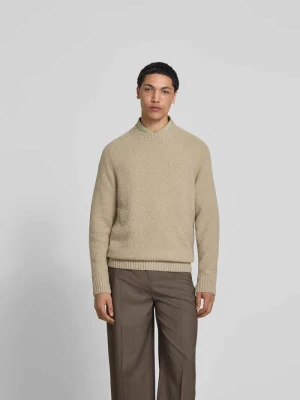 Sweter o kroju relaxed fit w wyglądzie dzianiny Forét Camel