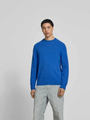Sweter o kroju relaxed fit w wyglądzie dzianiny Forét Niebieski