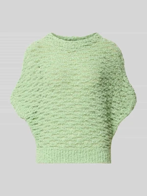 Sweter o kroju relaxed fit z dodatkiem bawełny Marc Cain Miętowy