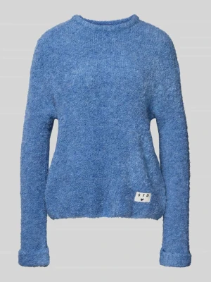Sweter o kroju relaxed fit z dodatkiem wełny model ‘Larisa’ Ichi