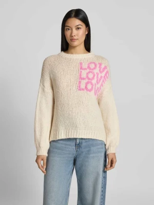 Sweter o kroju relaxed fit z dodatkiem wiskozy ‘Dela’ ZABAIONE