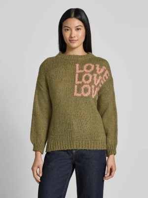 Sweter o kroju relaxed fit z dodatkiem wiskozy ‘Dela’ ZABAIONE