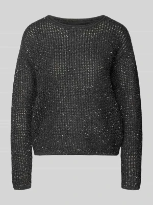 Sweter o kroju relaxed fit z domieszką mieszanki wełny i alpaki s.Oliver Antracytowy