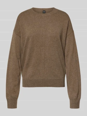 Sweter o kroju relaxed fit z dzianiny z czystego kaszmiru model ‘FASCONA’ Boss