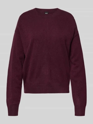 Sweter o kroju relaxed fit z dzianiny z czystego kaszmiru model ‘FASCONA’ Boss
