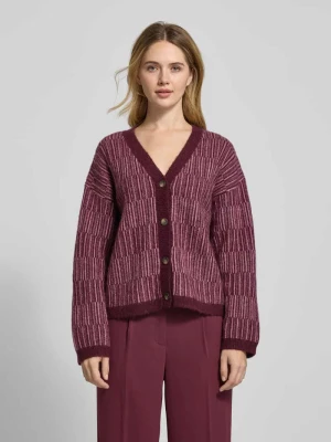 Sweter o kroju relaxed fit z dzianiny z mieszanki wełny z dodatkiem wełny z alpaki model ‘FALVA’ Selected Femme