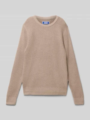 Sweter o kroju relaxed fit z efektem dzianiny model ‘Kaito’ jack & jones