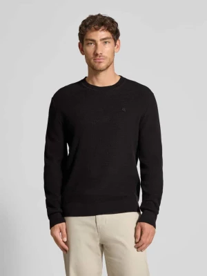 Sweter o kroju relaxed fit z efektem dzianiny model ‘Texture’ CK Calvin Klein